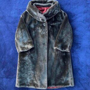 Vintage Woman's Black Fur Coat